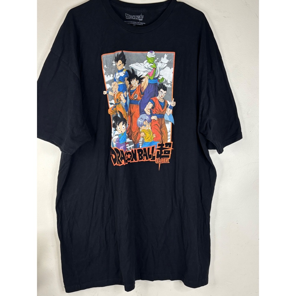 Dragon Ball Super T Shirt Mens 3XLT Black Cotton Graphic Tee Goku Vegeta Piccolo